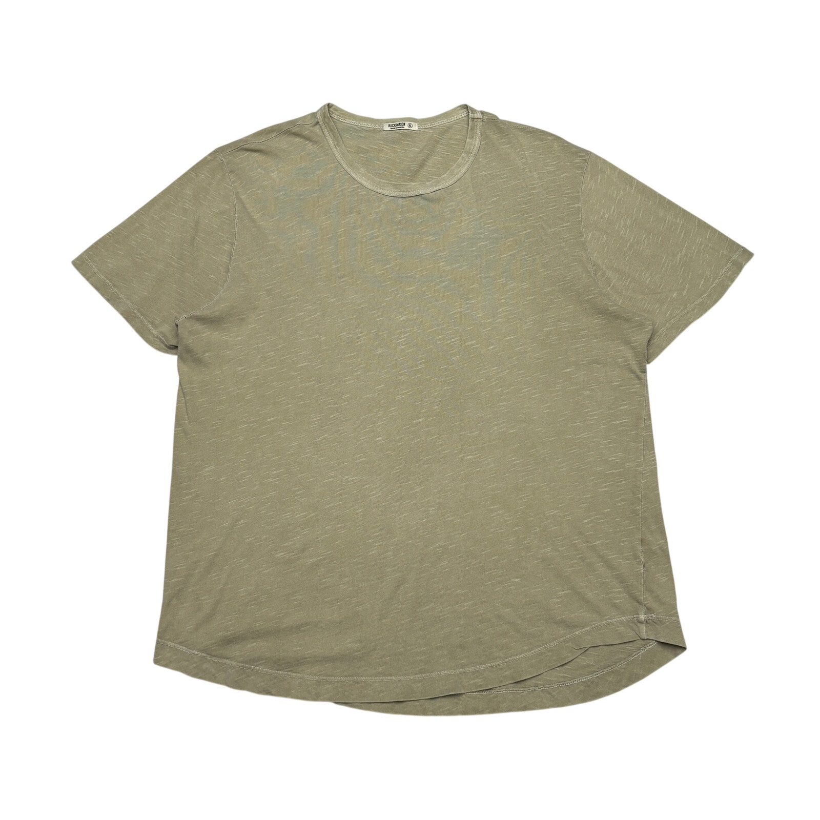 Buck Mason Slub Curved Hem T Shirt Men's Xl Quiet Luxury Americana